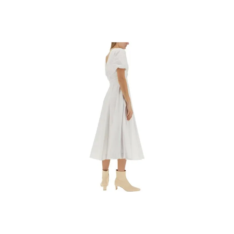 Staud Finley V Neck Midi Dress-2