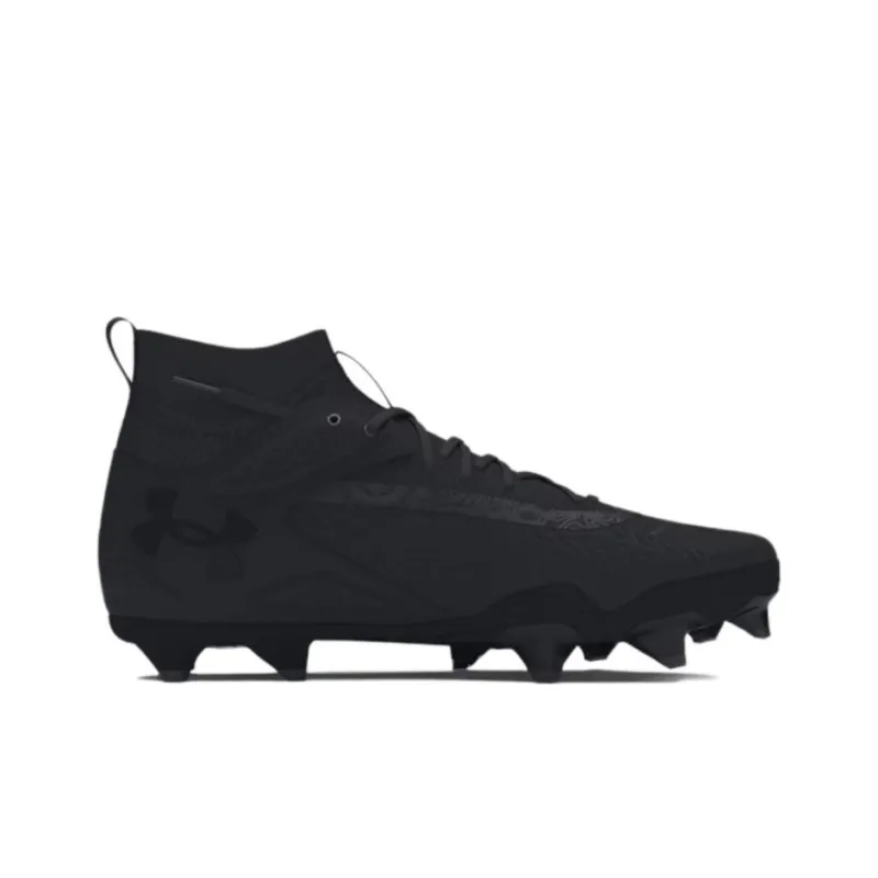 Under Armour Yard Anti Slip Wear Resistant High Top Training Shoes Men's Black Silver-1