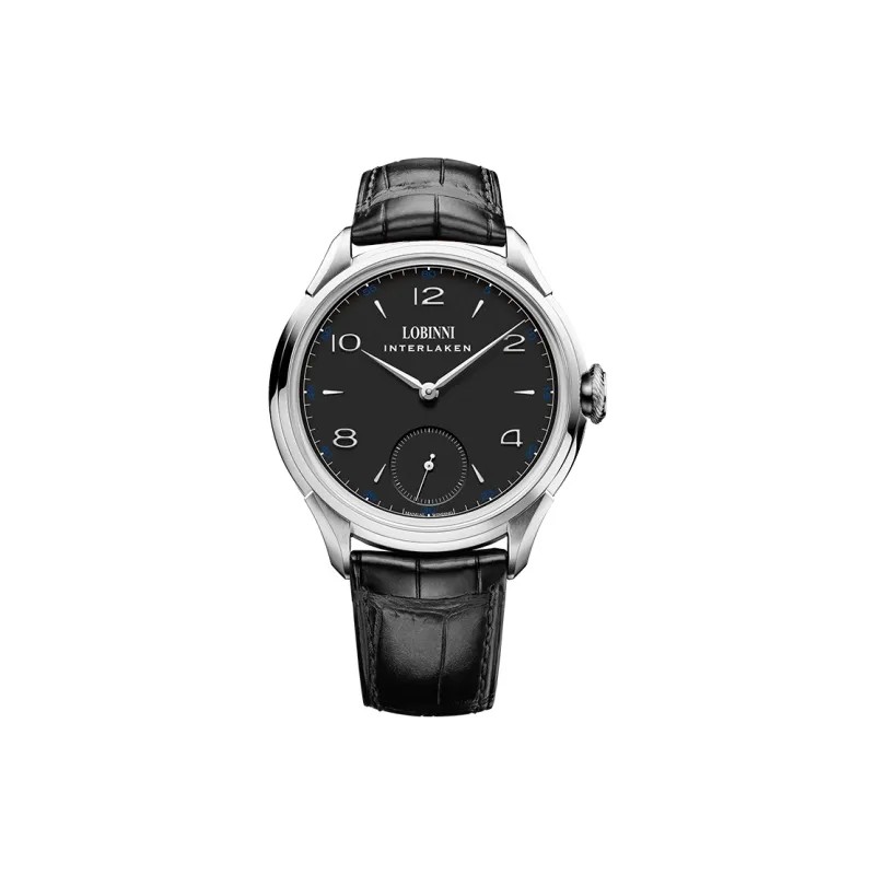 LOBINNI L Business Men's Watch Manual Mechanical Movement Cowhide Strap Watch Men's Watches White Dial-10