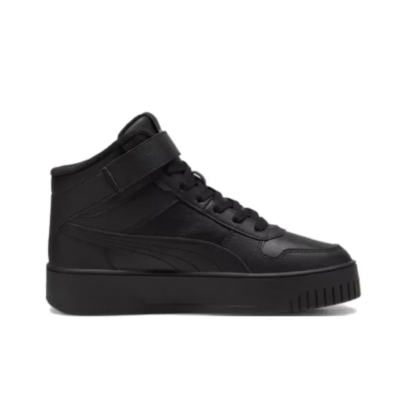 PUMA Carina Street Anti-Slip Wear-Resistant Mid-Top Skateboard Shoes Women's Black-1
