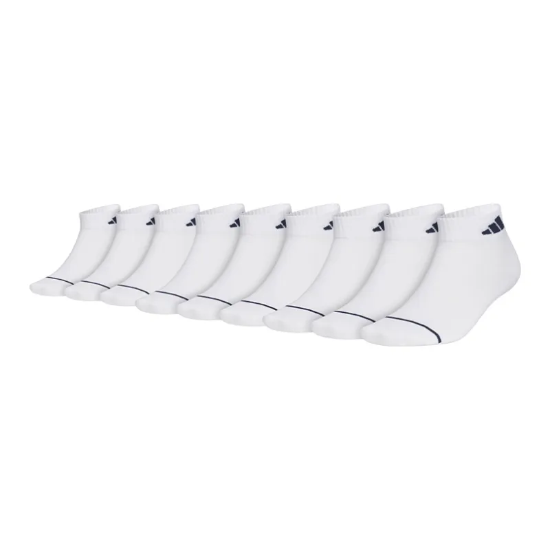 Adidas Ankle Socks Unisex White 9 Double Loads-0