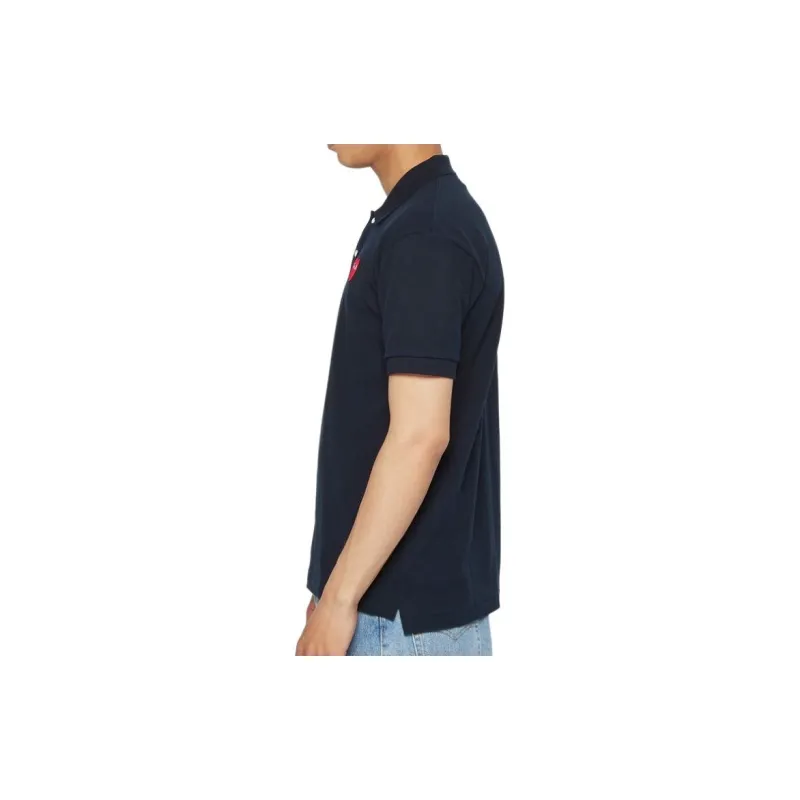 CDG Play Polo Shirts Men Blue-4