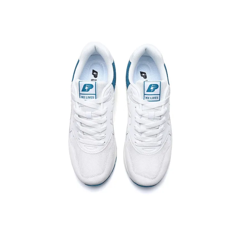 LPMX Anti Slip And Wear Resistant Breathable Low Top Casual Shoes Men's White Gray Blue-3