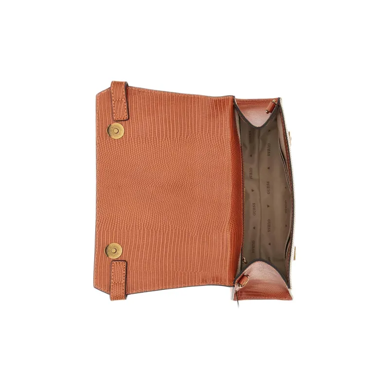 GUESS Cotton Shoulder Bag Crossbody Bag Handbag Regular Women's Orange-2