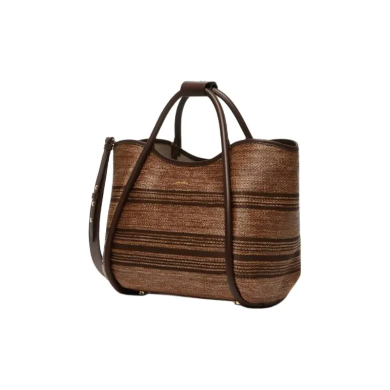MaxMara Nylon Shoulder Bag, Crossbody Bag, Handbag Women's Tobacco Brown-1