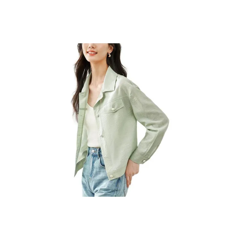 VIMLY Shirts Women's Green-2
