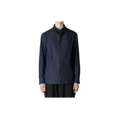 Yohji Yamamoto Shirts Men Blue