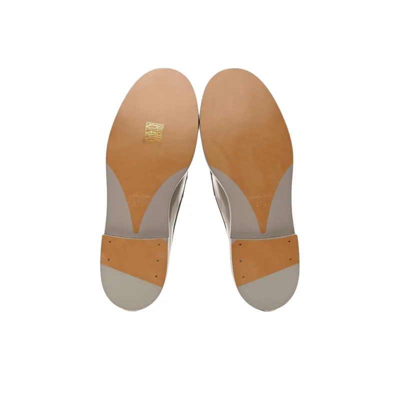 CHANEL Loafers Women's Gray-4