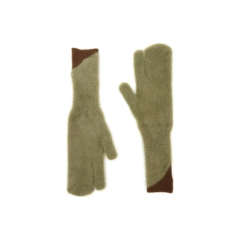 MM6 Maison Margiela Polyamide Gloves Women's Green-0