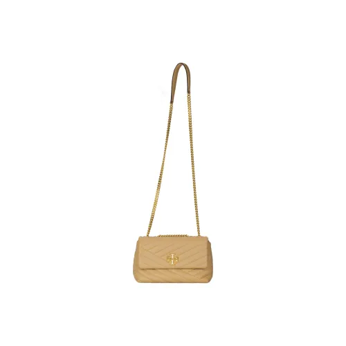 TORY BURCH Kira Sheepskin Crossbody Bag, Shoulder Bag Trumpets Women's Light Umber