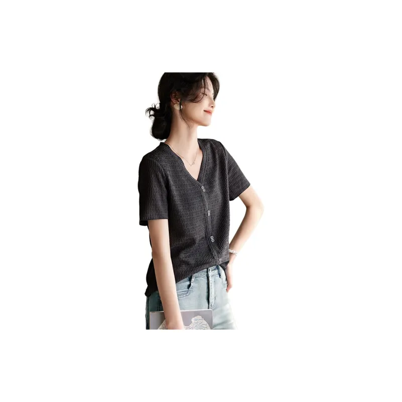 XWI T Shirt Women's Medium Gray-1