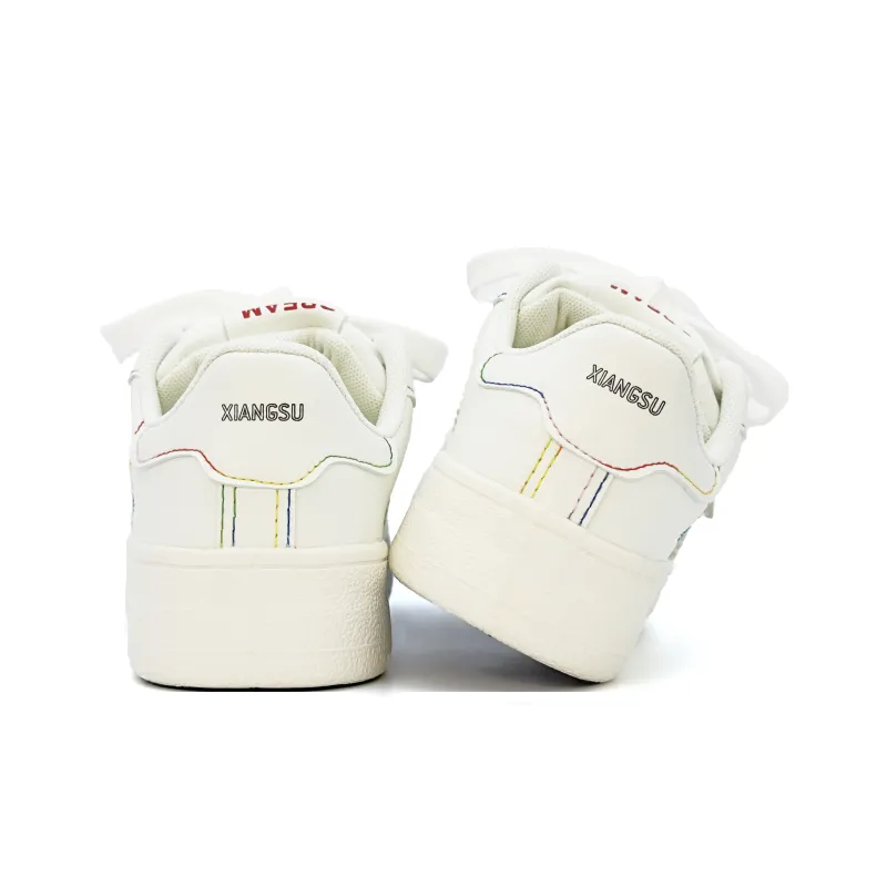 XIANGSU Anti Slip Wear Resistant Low Top Skateboard Shoes Women's Pink-9
