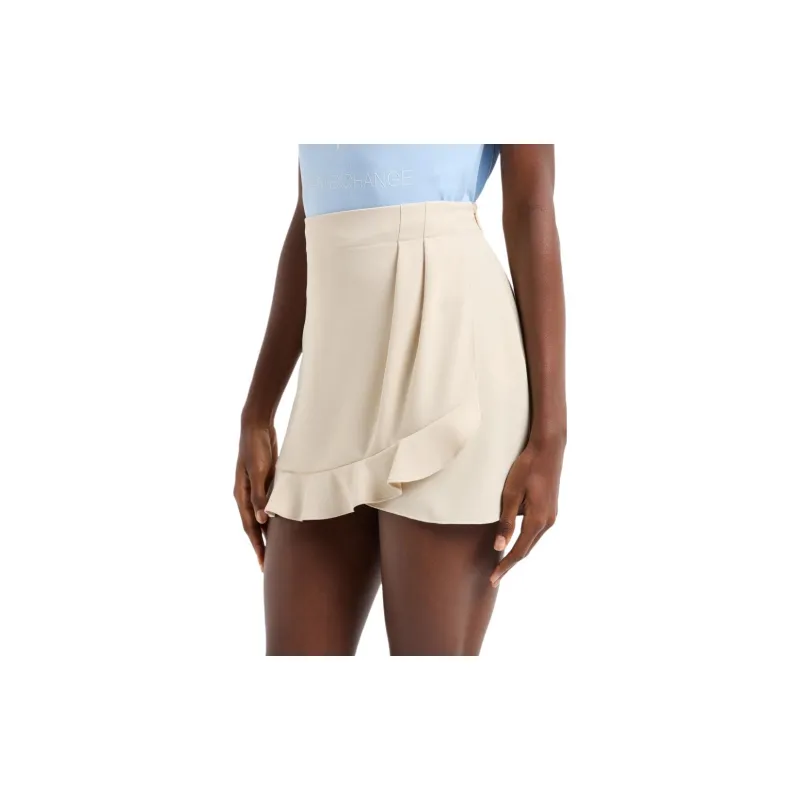ARMANI EXCHANGE SS24 Casual Short Skirts Women's Ecru-3