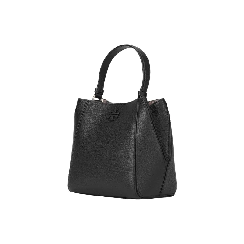 TORY BURCH McGraw Small Bucket Bag Black-3