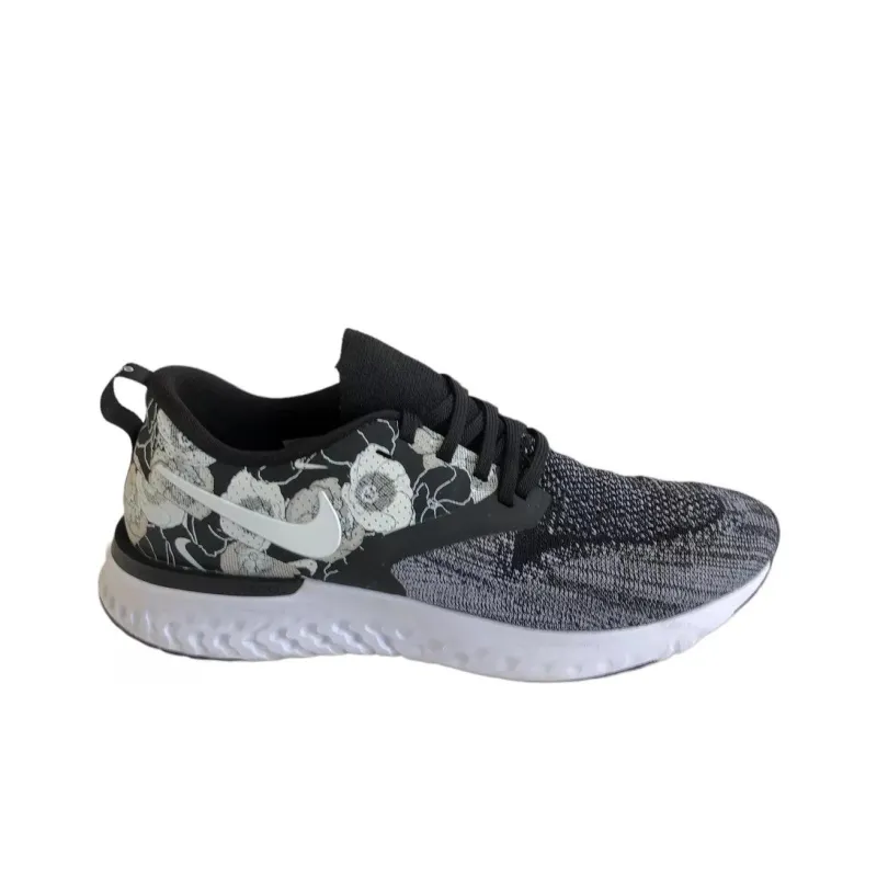 Nike Odyssey React 2 Flyknit Floral Black White Women's-1