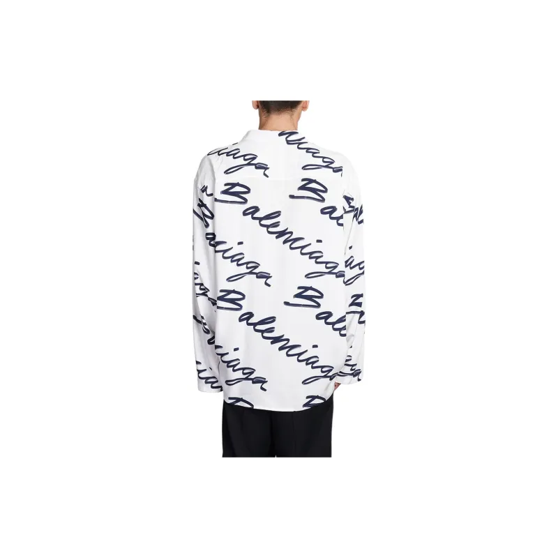 Balenciaga Logo Long Sleeve Shirt-3
