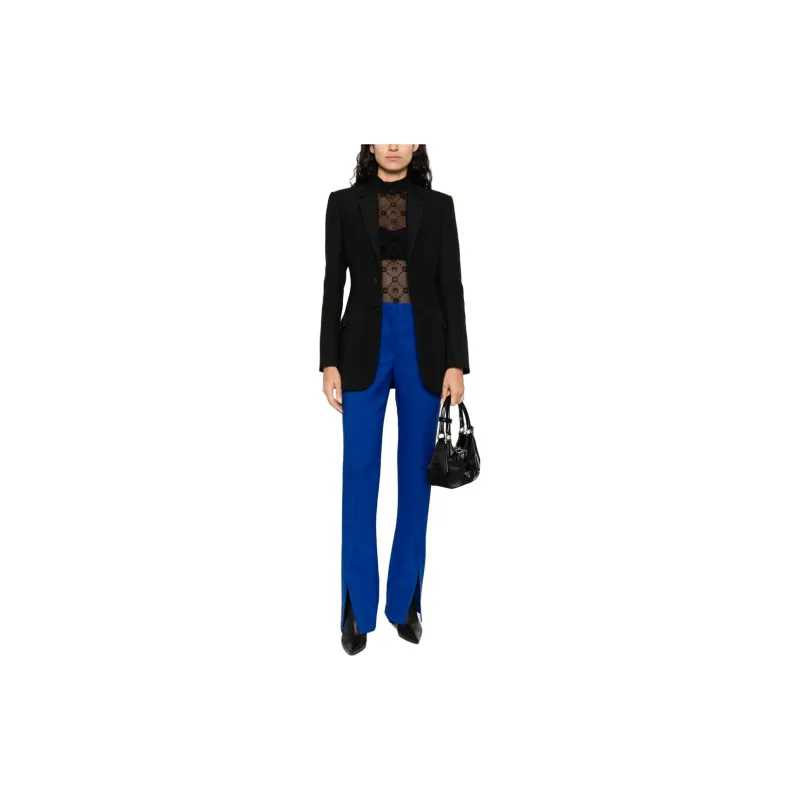 OFF WHITE Slit Tailored Trousers-4