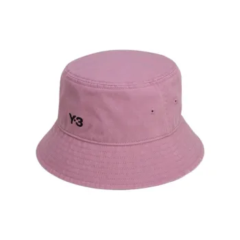 Y 3 Cotton Bucket Hats Men's Pink