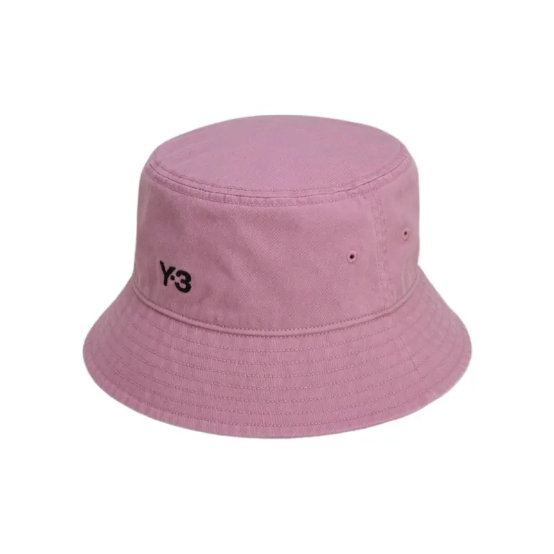 Y 3 Cotton Bucket Hats Men's Pink-0
