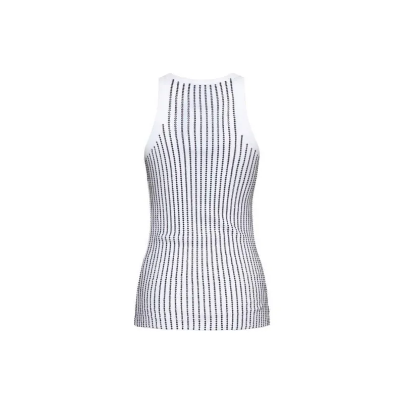 The Attico Embellished Ribbed Tank Top-1