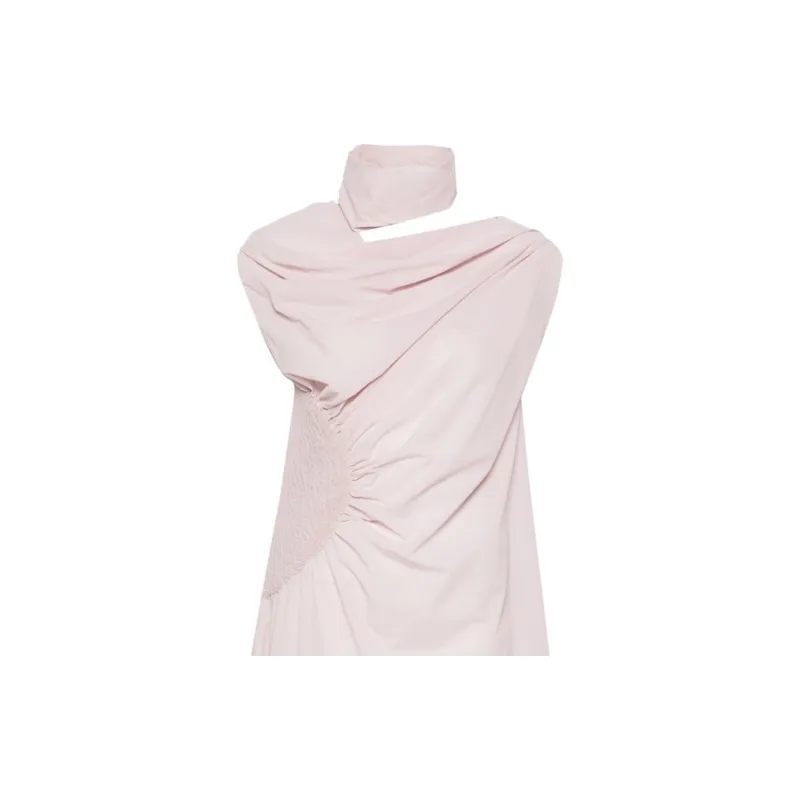 ISSEY MIYAKE Crepe Draped Sleeveless Blouse-5