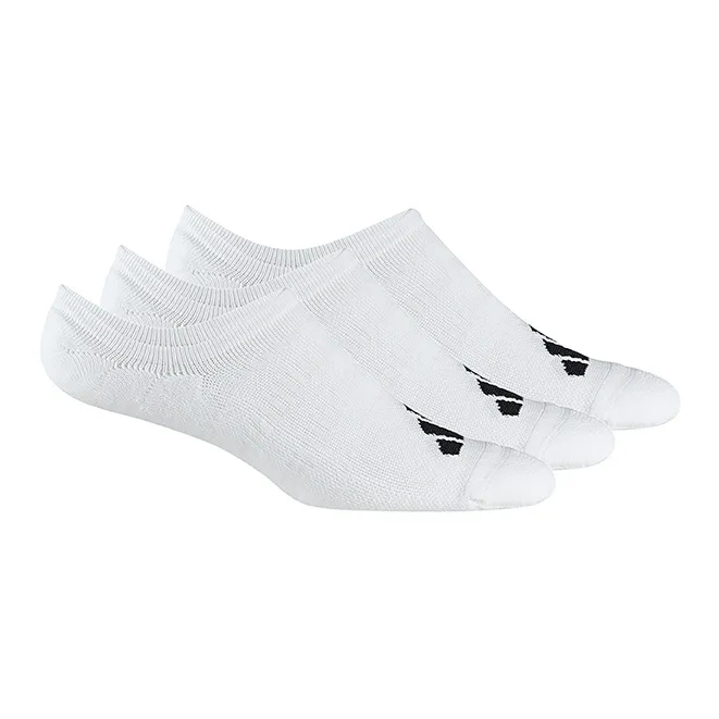 Adidas No Show Socks Men's White 9 Double Loads-1