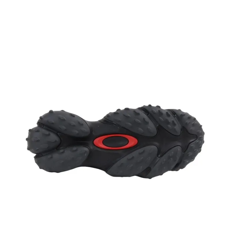 Oakley Edge Fle Cushioned Slip Resistant Abrasion Resistant Low Top Golf Shoes Men's Black Red-4
