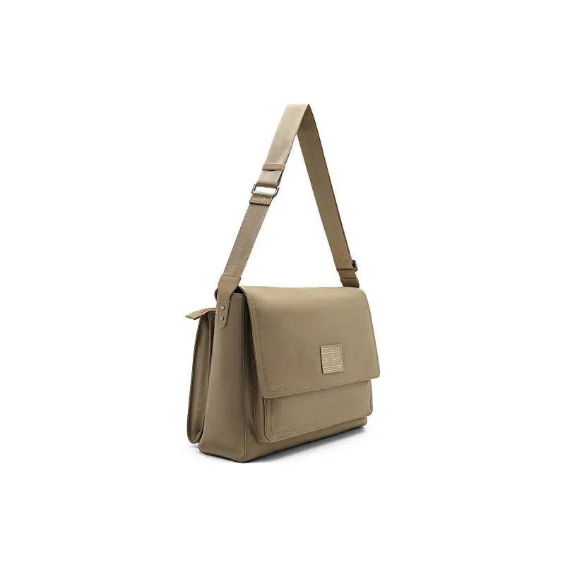 PEDRO Nylon Crossbody Bag, Shoulder Bag Men's Black/Light Taupe-8