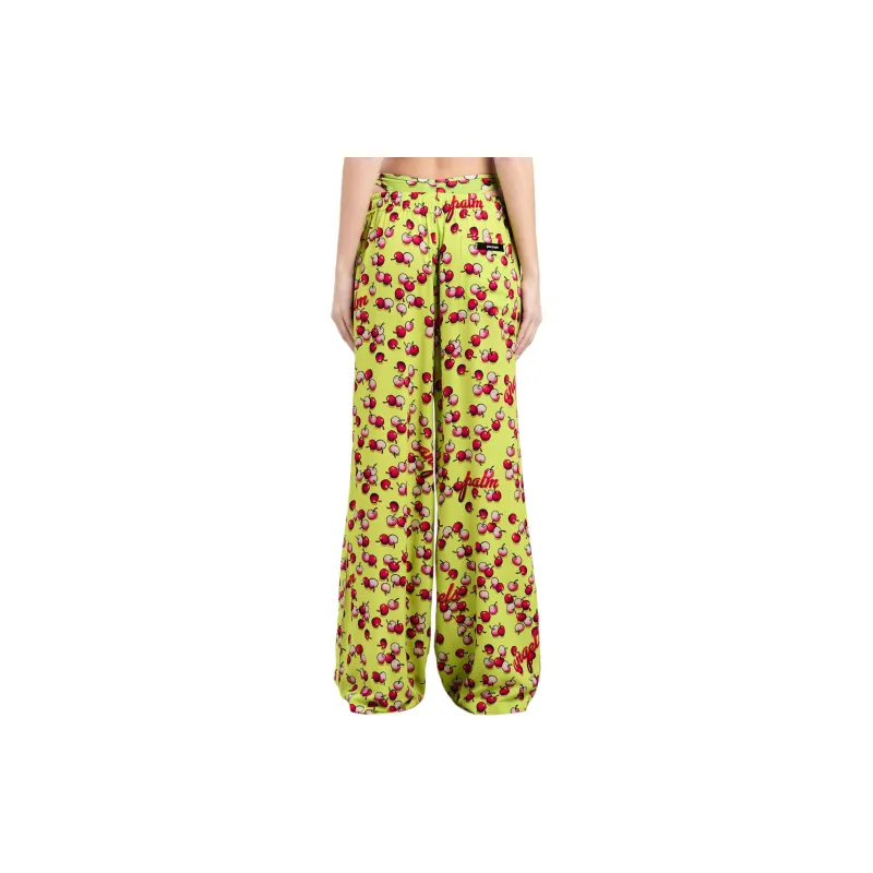 PALM ANGELS Cherries patterned Flared Trousers-2