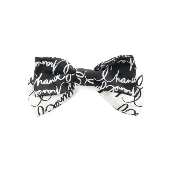 CHANEL Pre-Owned 1986-1988 Logo-print Bow Hair Clip
