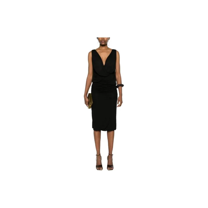 SAINT LAURENT Sleeveless Dress Women's Black-1