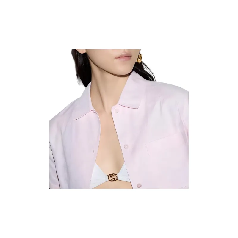 GUCCI SS24 Shirt Women's Light Pink-5
