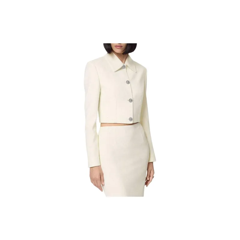 VERSACE Silk blend Cropped Jacket-3