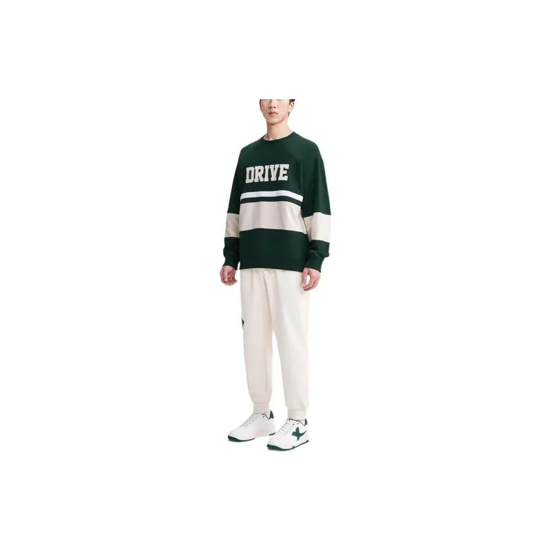 XTEP Sweatshirt Men's Elegant Green/Cotton White/Pearl White-1