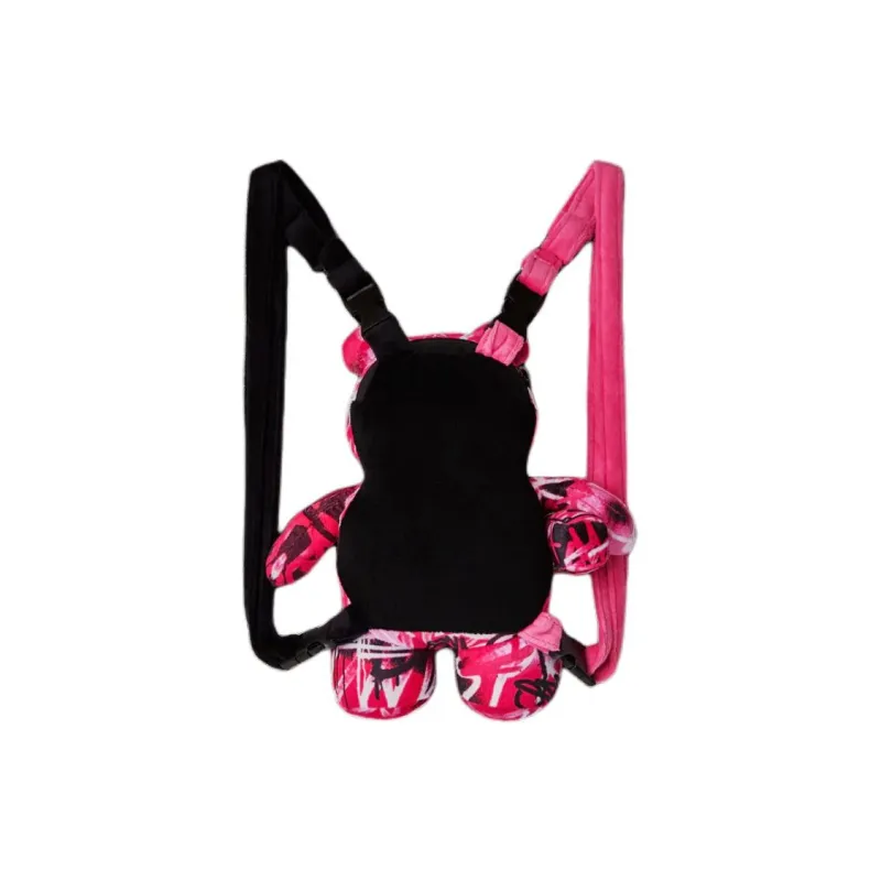SPRAYGROUND Velour Backpack Mini Women's Pink-4