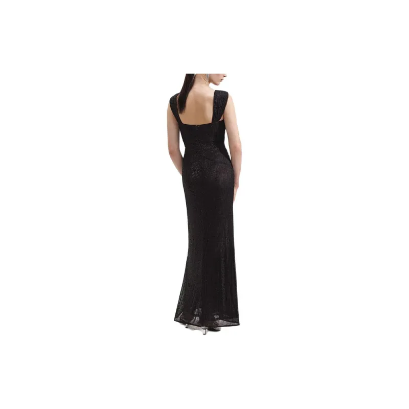 Self portrait Sleeveless Dress Women's Classic Black-2