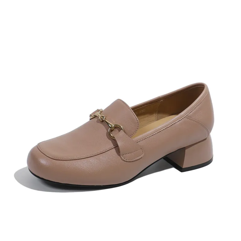Mulinsen Loafers 3.7CM Women's Nude-1
