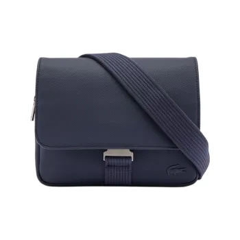 LACOSTE Polyurethane Messenger Bag Shoulder Bag Crossbody Bag Men's Marine Blue