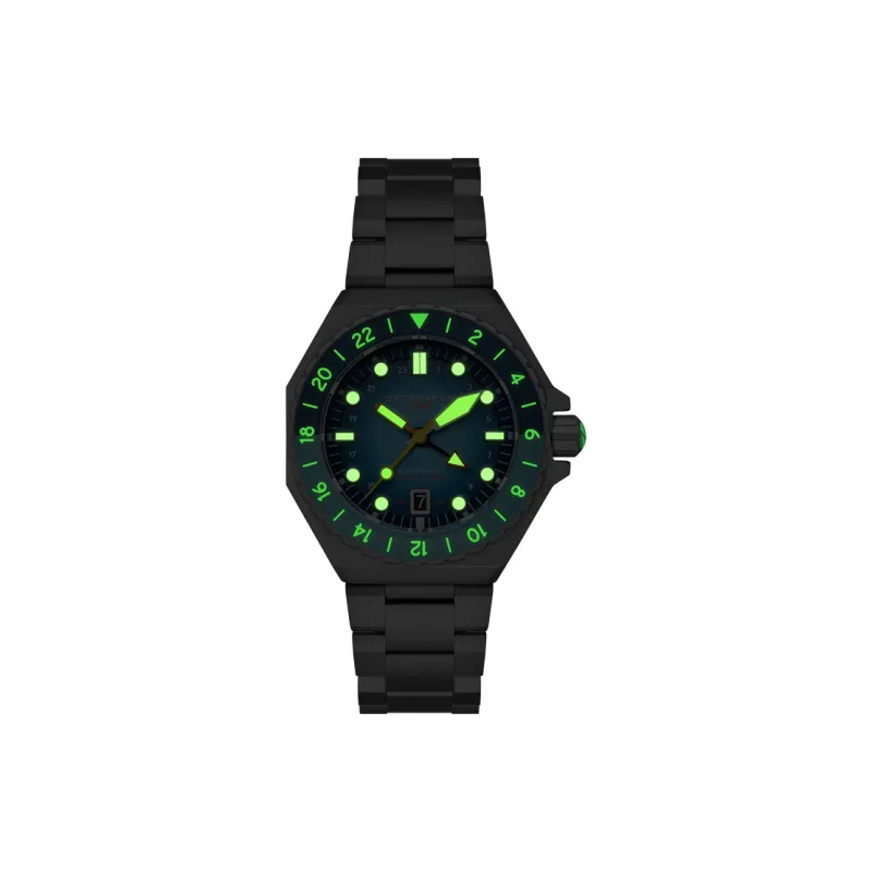 SPINNAKER Wrist Watch Automatic Mechanical Movement Stainless Steel Strap Blue Dial Men's Watches-2