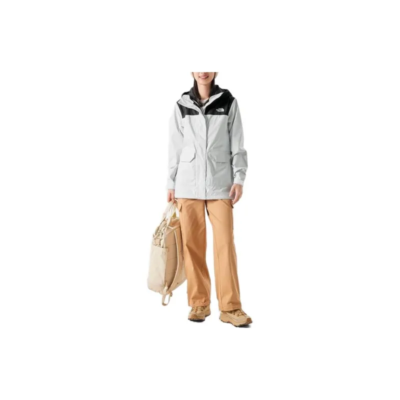 THE NORTH FACE Outdoor Hiking Water-Resistant Windproof Breathable Windbreaker Jacket Women's White-2