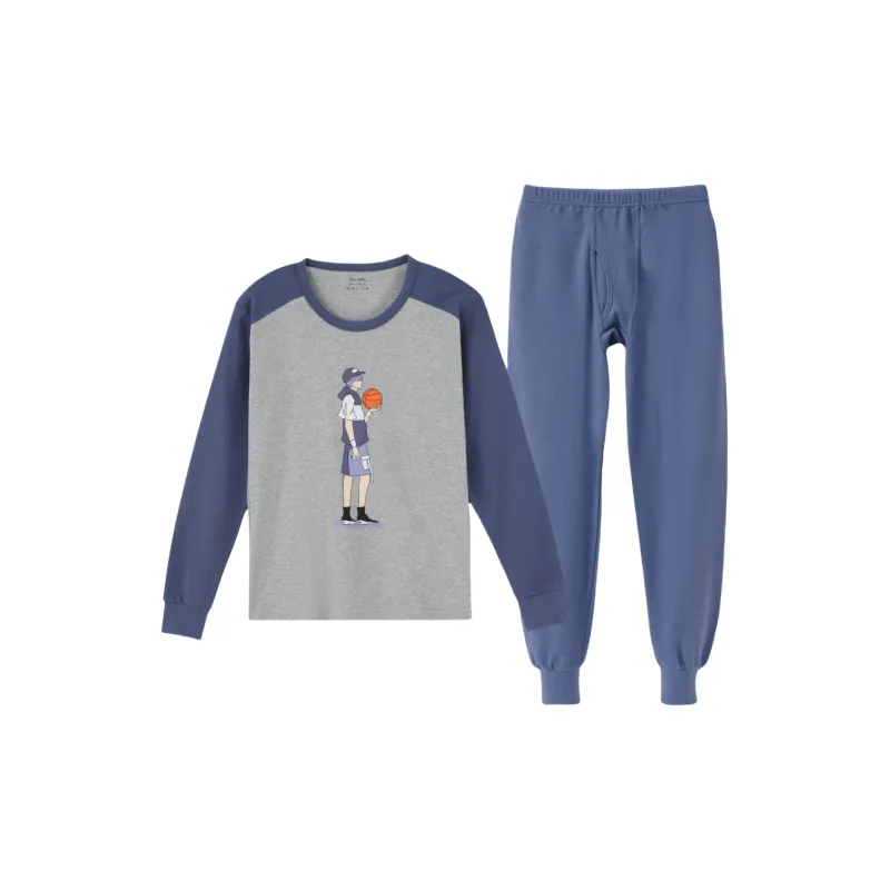 Yalu Thermal Set Men's Blue Gray-0