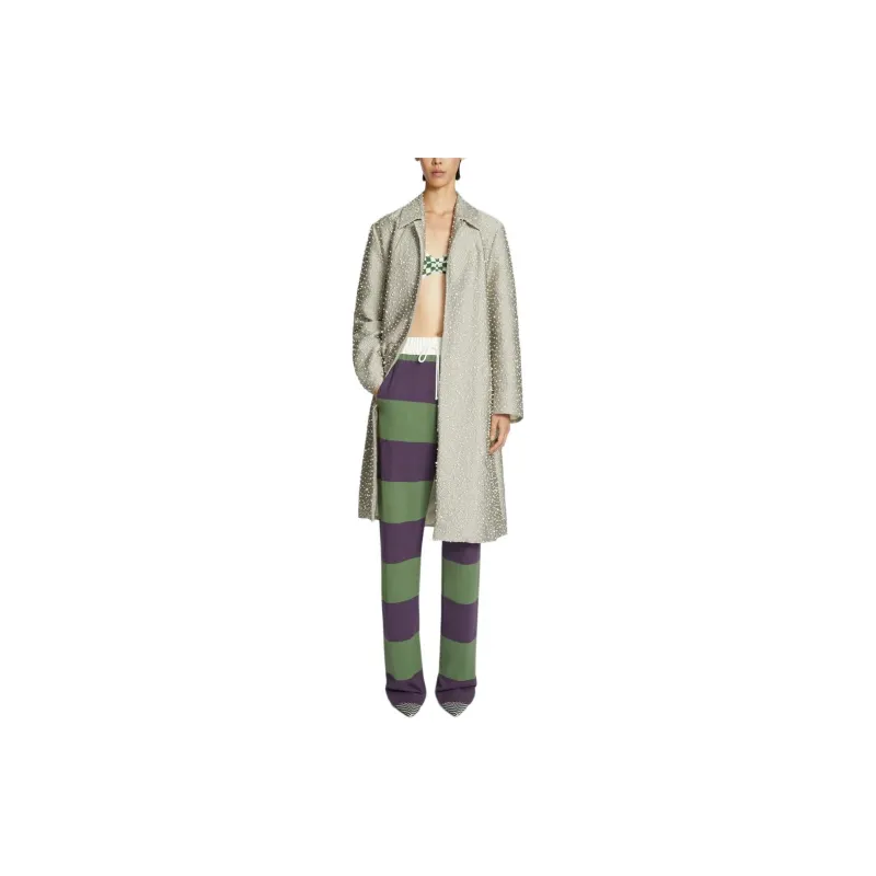 DRIES VAN NOTEN SS24 Coats Women's Silver-2