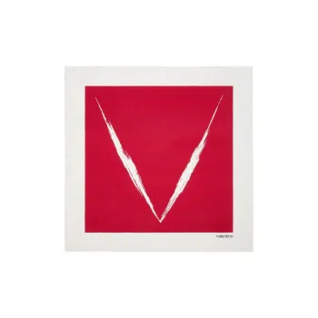 Valentino Silk Silk Scarves Women's Red