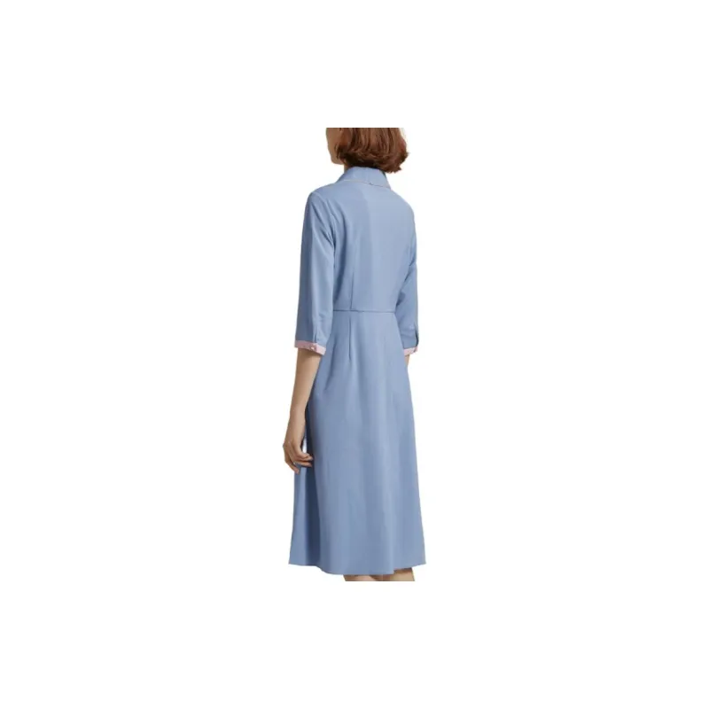 FINITY Short Sleeved Dresses Women's Blue-3
