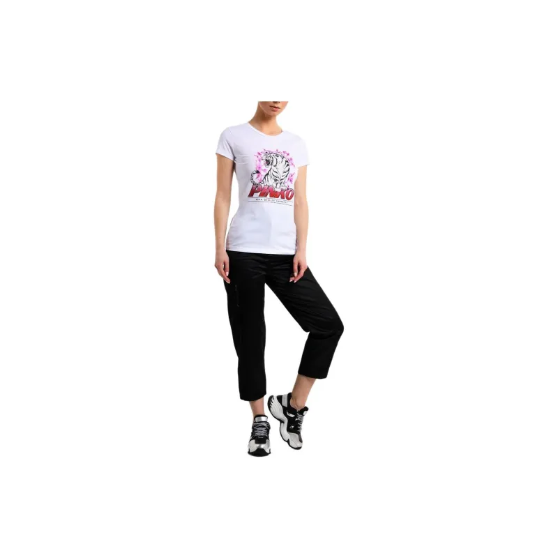 PINKO Tiger Printed Crewneck T-Shirt-2