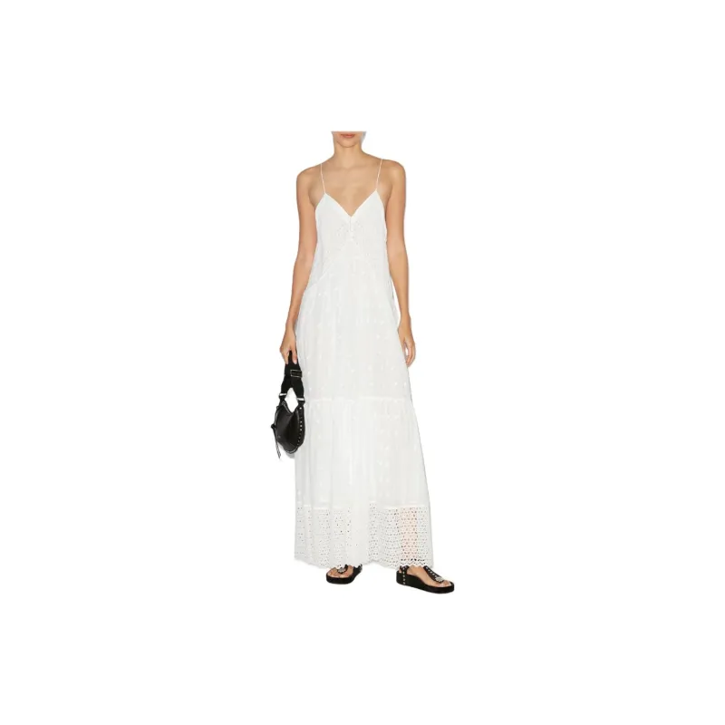 ISABEL MARANT SS24 Camisole Long Skirt Women's White-1