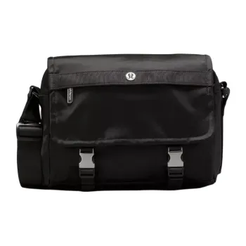 Lululemon Nylon Messenger Bag Shoulder Bag Crossbody Bag Regular Unisex Black