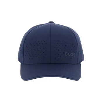 HUGO BOSS Elastane Baseball Caps Men's Dark Blue