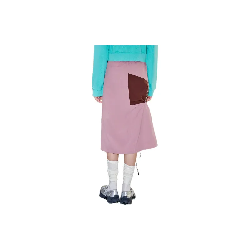 Coolhut Casual Long Skirt Women's Pink-2