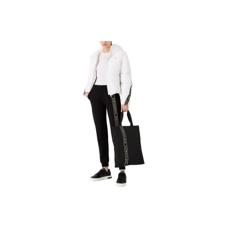 EMPORIO ARMANI EA7 SS24 Puffer Jacket Women's Black-6